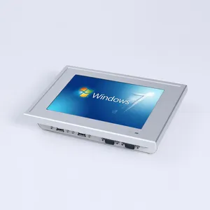 8 inch industriële fanless VESA mount 5 wire resistive touch screen panel mini pc