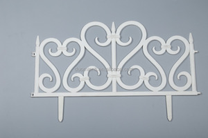 White PP Heat Treated Durable Eco-friendly Waterproof Outdoor Scroll <strong>Border</strong> <strong>Fencing</strong> - Product Image 2