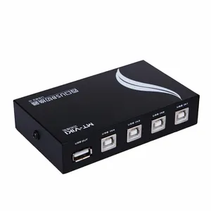 MT-1A4B-CF Manual 4 Port USB Switch 4X1 USB Saham Switcher Mendukung 4 Komputer Bagikan Di USB2.0 Perangkat USB berbagi Printer