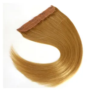 Factory Wholesale Human Hair Natural Color Wire Hair Extension Brazilian Hair