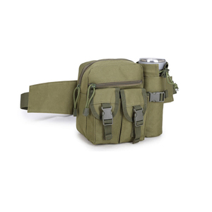 Riñonera Táctica con Cierre <span class=keywords><strong>de</strong></span> Cremallera y Porta Botella <span class=keywords><strong>de</strong></span> <span class=keywords><strong>Agua</strong></span>, Unisex, Poliéster - Product Image 5