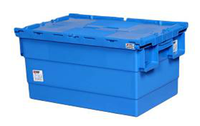 Conteneurs de distribution en HDPE, prix d'usine, boîte de retournement en plastique opaque
