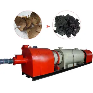 continuous carbonization furnace for grinded coconut shell nut shell charcoal making stove