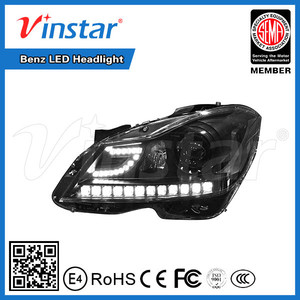 Vinstar <span class=keywords><strong>super</strong></span> brillante después de mercado led faros con proyector LED DRL Señal de Vuelta de luz para Ben z W204 C clase - Product Image 1
