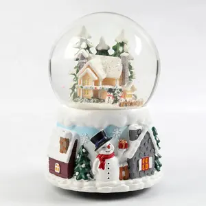 Resin Christmas Themed Gifts Colorful Snow Globe