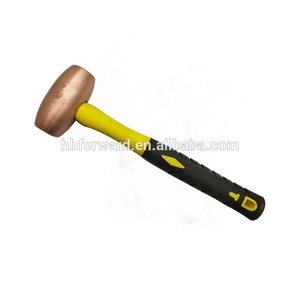 Di alluminio di sicurezza in bronzo <span class=keywords><strong>sledge</strong></span> hammer 12LB ,5.4kg per la testa di martello nessuna scintilla utensili a mano manico in fibra di vetro - Product Image 3
