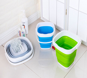 <span class=keywords><strong>Seau</strong></span> pliable en Silicone pour Camping pêche randonnée, seaux <span class=keywords><strong>rétractable</strong></span>, pour extérieur - Product Image 3