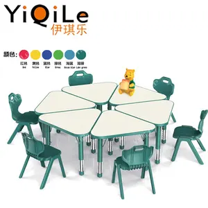 yeni tasarım ve ucuz anaokulu mobilya çocuk masa sandalyeler ayarlamak