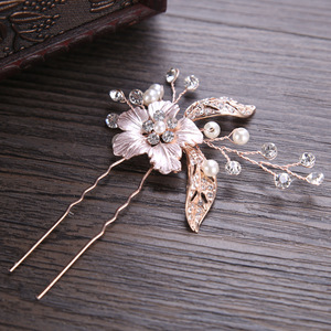 Accesorios para el cabello de novia de diamantes de imitación de palos de pelo de las mujeres de horquilla joyería del pelo - Product Image 4