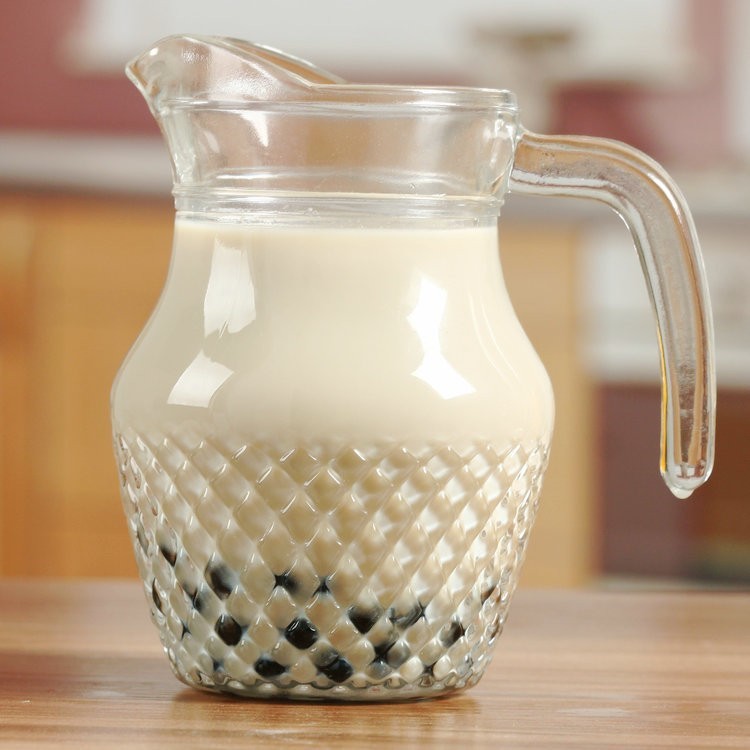500ml Clear Glass Beer Jug,Emboss Glass Juice Jug,Glass Pitcher.