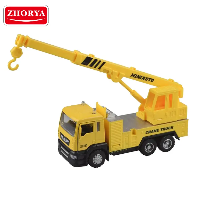 Zhorya 1:50 البناء دييكاست سبيكة معدنية رافعة شاحنة لعبة للأطفال