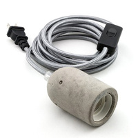 Douille de lampe LED E27 à visser, style simplicité moderne, 250V, en cuivre/laiton, pour suspensions, certifiée CE RoHS, garantie 2 ans