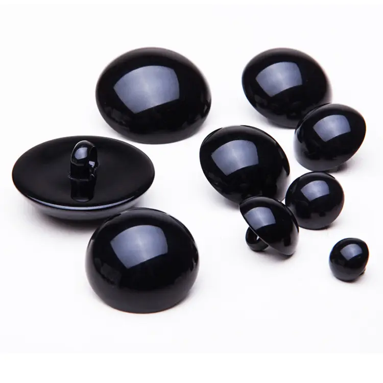Zwarte Schacht Knoppen Plastic Decoratieve Knop Negro DIY Naaien Eye Voor Poppen Speelgoed Ogen Neus Dier