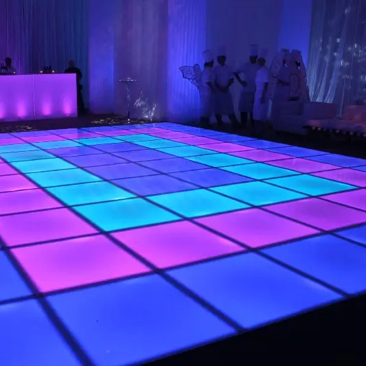 LED DJ Style Mirror Dance Floor For BAR/Disco Night Light Music Play Pub Stage Dyeing Led Dance Floor