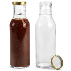 12 Unzen Ringhals scharfe Sauce Flasche mit Metall kappe zu verkaufen