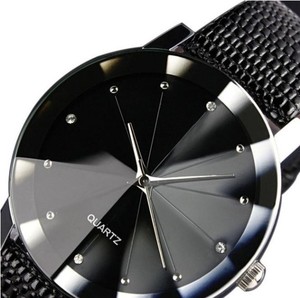 Reloj deportivo de cuarzo para hombre, pulsera de cuero con esfera de acero inoxidable, de lujo - Product Image 2