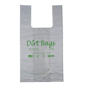 100% Biodegradable Plastic Compostable T Shirt Bag compost