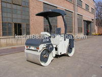 Vente chaude JCC204 Rouleau compresseur vibrant à double tambour de 4 tonnes, marque chinoise, avec moteur diesel