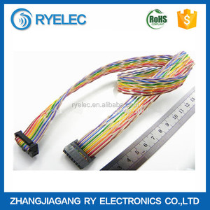 Gökkuşağı bükülü düz şerit kablo, IDC 2.54 ile hem sonu bağlayıcı - Product Image 3