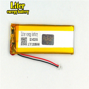 Socket 1.25 2 line 3.7 V 402565 Lithium ion polymer Rechargeable 1000 mAh Durable battery for tablet Pc Power Bank e-book - Product Image 2