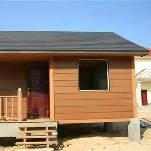 China Modern Prefabricated 40ft Large Cheap Flat Pack Folding Container House Exterior Wood Wall Cladding