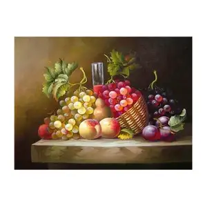 Hand made oriental fruits oil paintings on canvas for sale