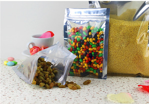 Bán buôn 3-Side phẳng Nắp kéo rõ ràng cửa sổ nhựa lá Túi Ống đồng in ấn cho bột thực phẩm Kẹo nhai kẹo cao su đóng gói - Product Image 4