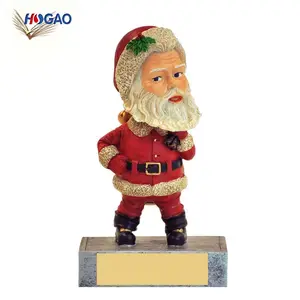 China por mayor stuffer custom Navidad Santa Claus bobblehead