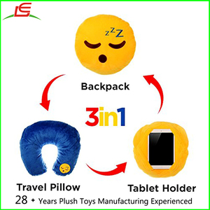 3 dans 1 Baiser Emoji Merde Émoticônes <span class=keywords><strong>Smiley</strong></span> Coussin Bourré de Peluche de Jouet - Product Image 3