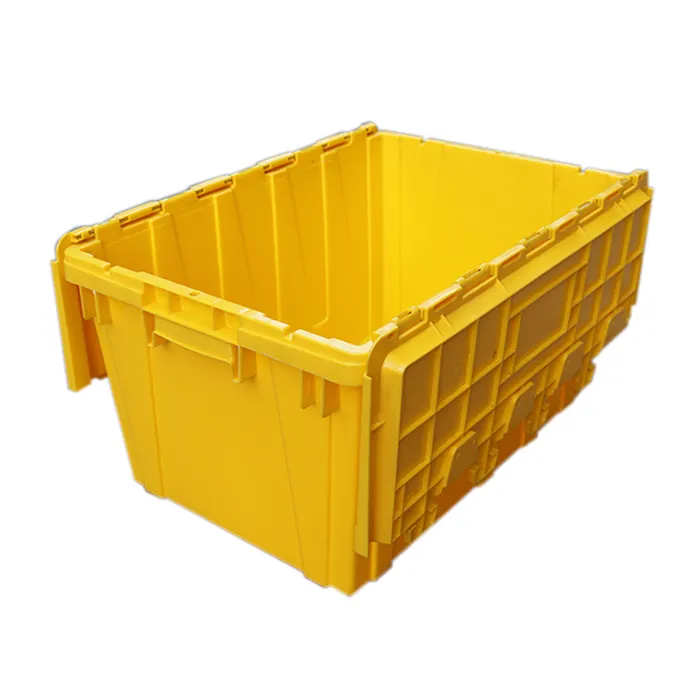 الانضمام البلاستيك النقل تتحرك صناديق الصناعية استخدام ميزة إعادة التدوير صندوق تخزين متمحور حقيبة حمل بلاستيكية غطاء متصل الحاويات