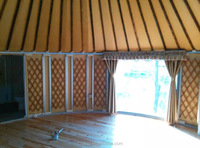 Maison préfabriquée Yurt en toile durable pour un espace de vie portable