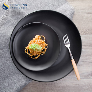 Thick Dishware Round Square Rectangle Shape Matt <strong>Black</strong> <strong>Dinner</strong> <strong>Set</strong> - Product Image 2