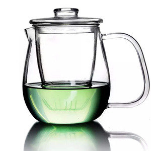 Juego de tazas de té sueltas, sistema de elaboración de hojas de té, tazas de vidrio gruesas con Infusor de té, cesta y tapa para uso en la oficina, 2022 - Product Image 1