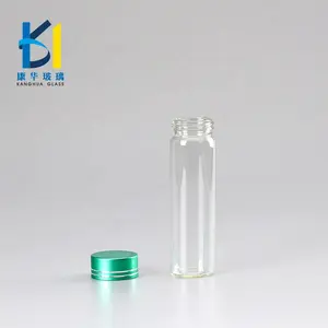 High Quality 30ml Clear Tube Glass vial with Screw Cap 100ml 60 ml Bottle Glass