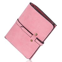 Dompet Kulit Kecil untuk Wanita dan Remaja Perempuan, Dompet Lipat Pendek Lucu dan Murah untuk Wanita dengan Kantong Koin