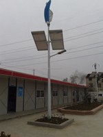 Projet de système d'éclairage public hybride solaire éolien 30w 60w 80w