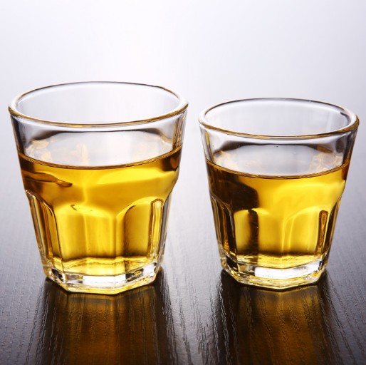 250mL Personalized logo round bottom whisky glass circle top whisky glass cup