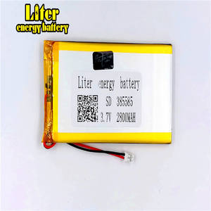 Stecker <span class=keywords><strong>2</strong></span>,0 <span class=keywords><strong>2</strong></span> linie 3,7 V 385585 405585 2800mAh3. 7 V 2500 mAh Lithium-Polymer-Batterie Zellen Wiederaufladbare Li-polymer Batterie - Product Image 2