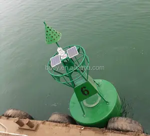1.8m Fiber glass Navigation Starboard Hand Buoy With Solar Light/High Quality Channel buoy for sale