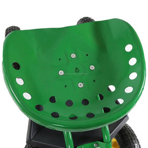Jardín rodante Scoot Tractor Asiento de Trabajo de cuatro Ruedas Con Balde Cesta - Product Image 4