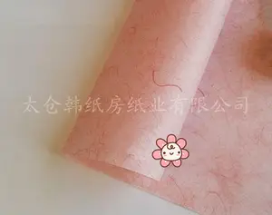 Natuurlijke Roze Jute Papier Voor Bloem Wikkelen Waterbestendig