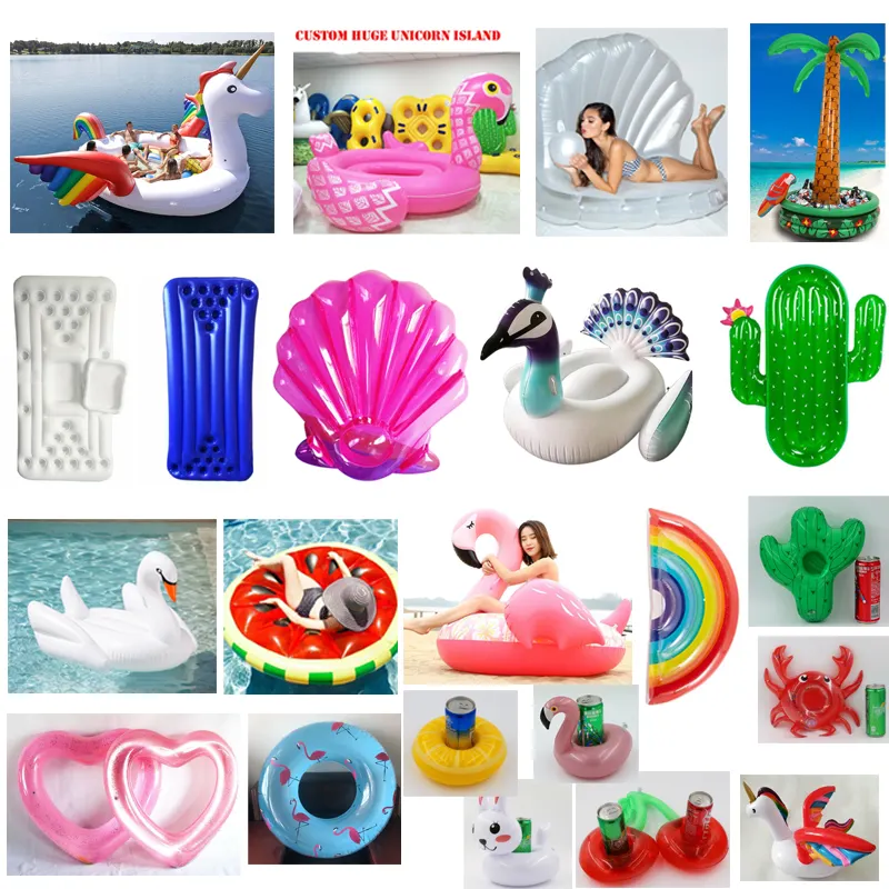 Piscine flottante de stock en usine, toutes sortes de flotteurs, jouets de plage d'été de qualité supérieure, flotteurs de piscine gonflables pour adultes