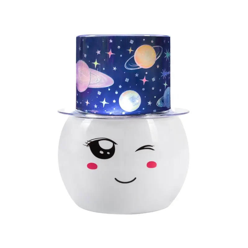 romantic colorful rotating projector night light for kids