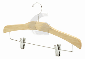 Klip tarzı ile ahşap bebek ve çocuk elbise askısı - Product Image 5