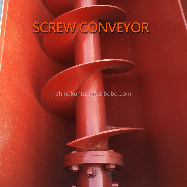 Винтовой конвейер из нержавеющей стали без вала для осадка