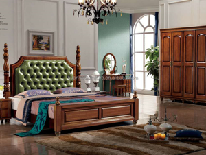 Últimos diseños muebles de dormitorio moderno edredón marco de madera juego de cama queen - Product Image 2