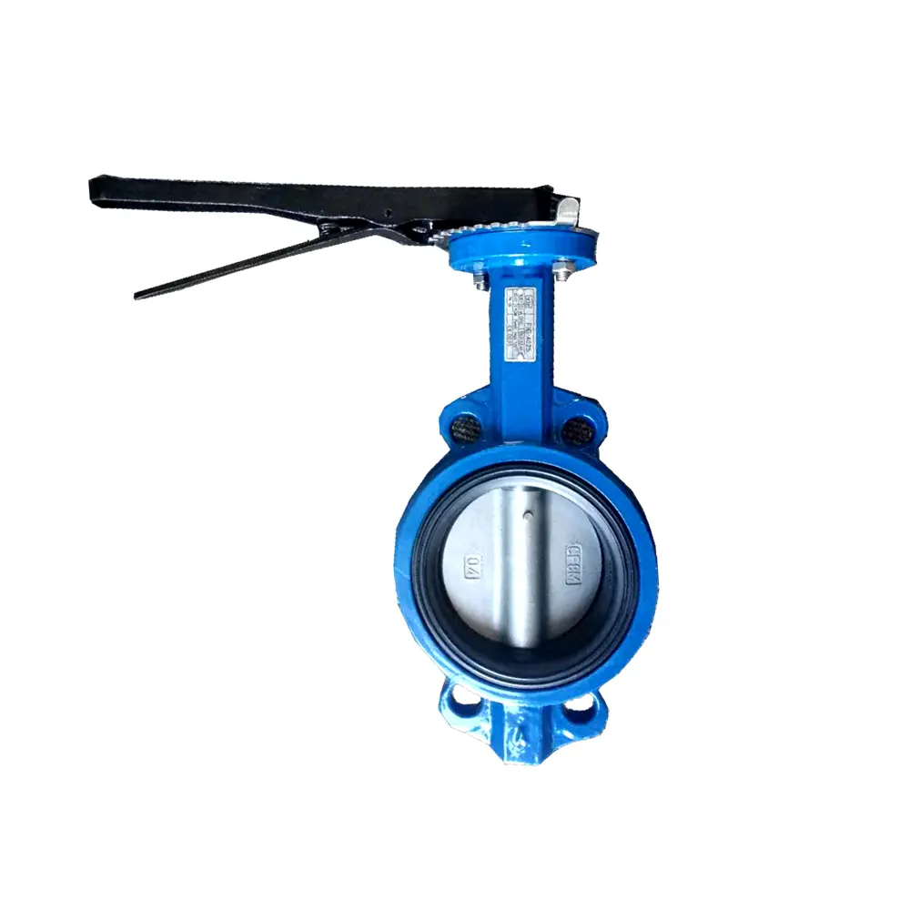 BS 5155 butterfly valve with wafer connection, centerline shaft