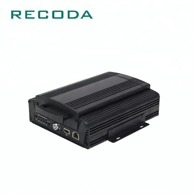 RECODA 1080P 4CH HDD DVR 4G GPS 와이파이 라이브 스트리밍 모니터링 자동차 블랙 박스 모바일 dvr