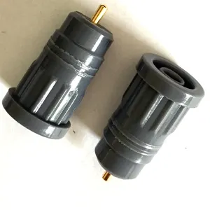 new High voltage crimp compression solderless 2mm 4mm female banana jack socket connector