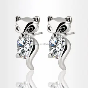 Fashion Fox Crystal ear rings Wholesale HZS-0098